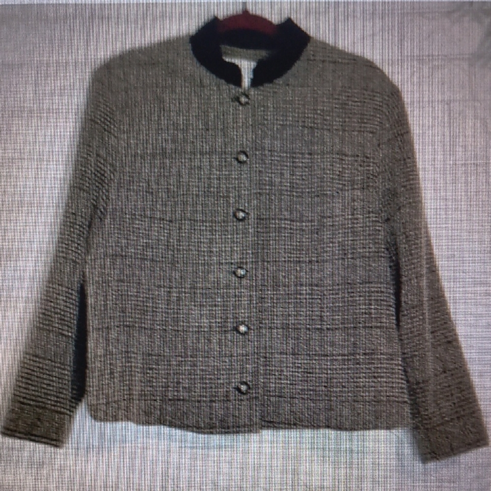Staple Black and Gray Woven Blazer